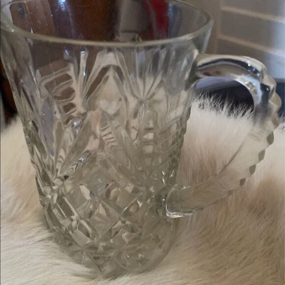 Vintage EAPG 1950s Syup pitcher with quilted diamond, diamond cut pattern - Picture 3 of 6